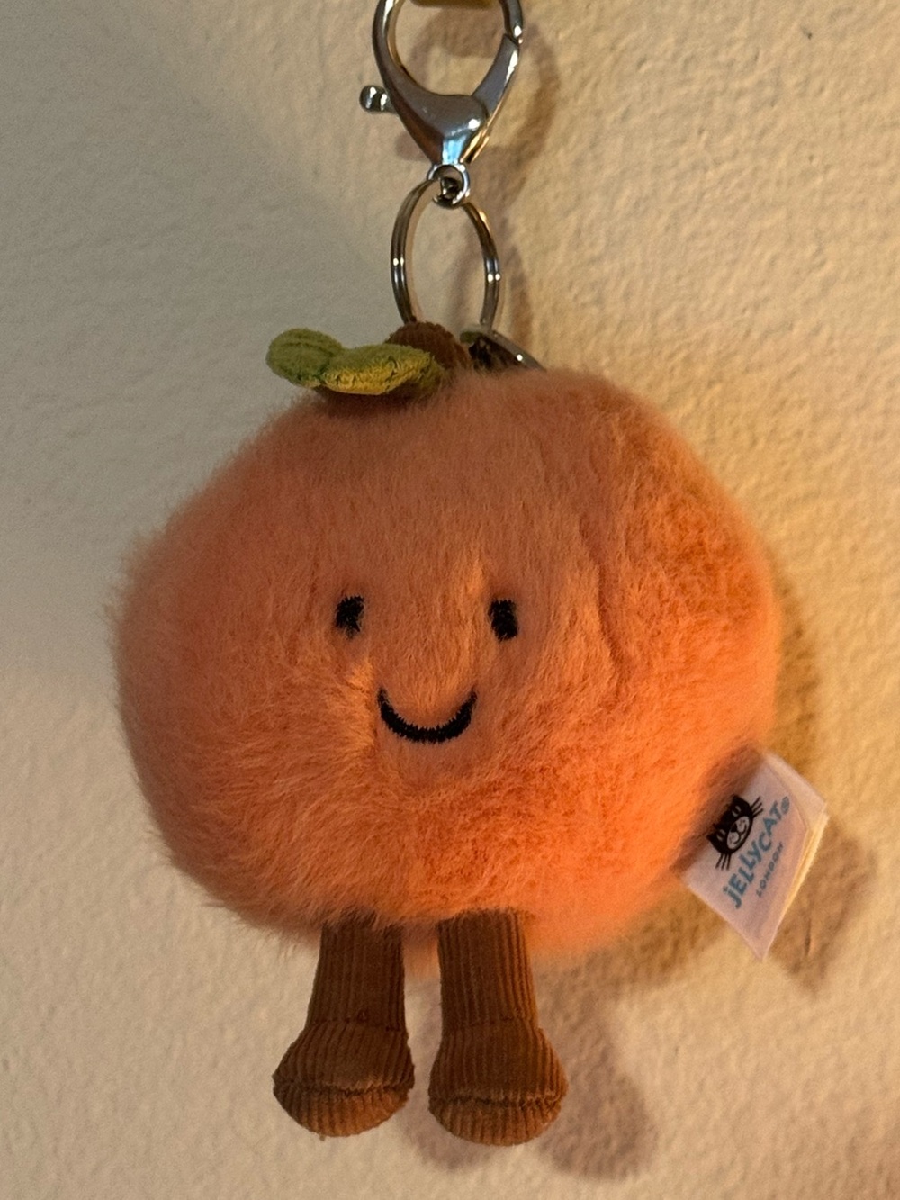 Jellycat Peach Keychain